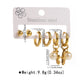 Random Style Earrings Set [304 Stainless Steel, 18K Gold Plated]