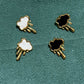 Clouds Shell Earrings [304 Stainless Steel, 18K Gold Plated]