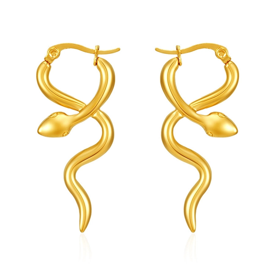 Snake Earrings [Stainless Steel]