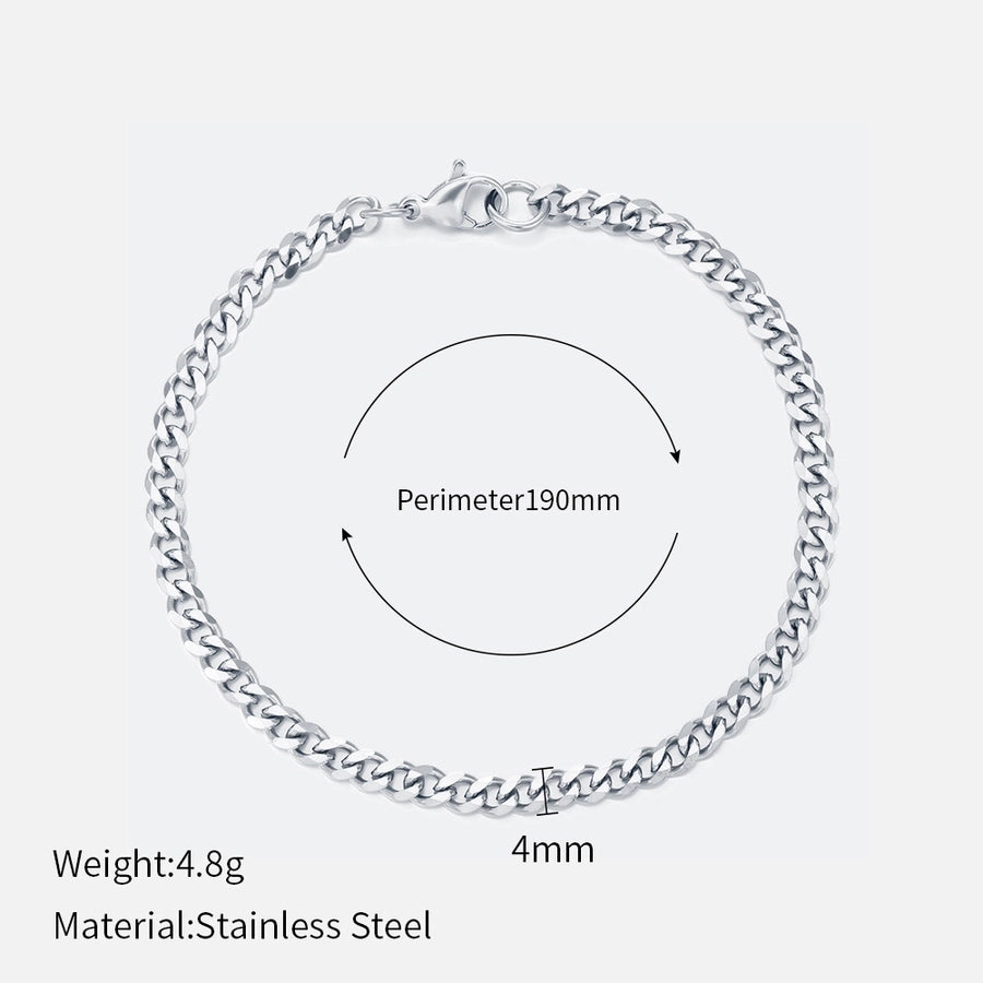 Curb Chain Bracelets [304 Stainless Steel]