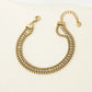 Linee glamshiny braccialetti di rinestone [304 acciaio inossidabile, oro 14k placcato]