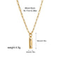 Sieraden preppy stijl solide kleur glanzende letter 304 roestvrijstalen hanger ketting