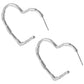 Hollow Heart Shape Hoop Earrings [304 Stainless Steel]