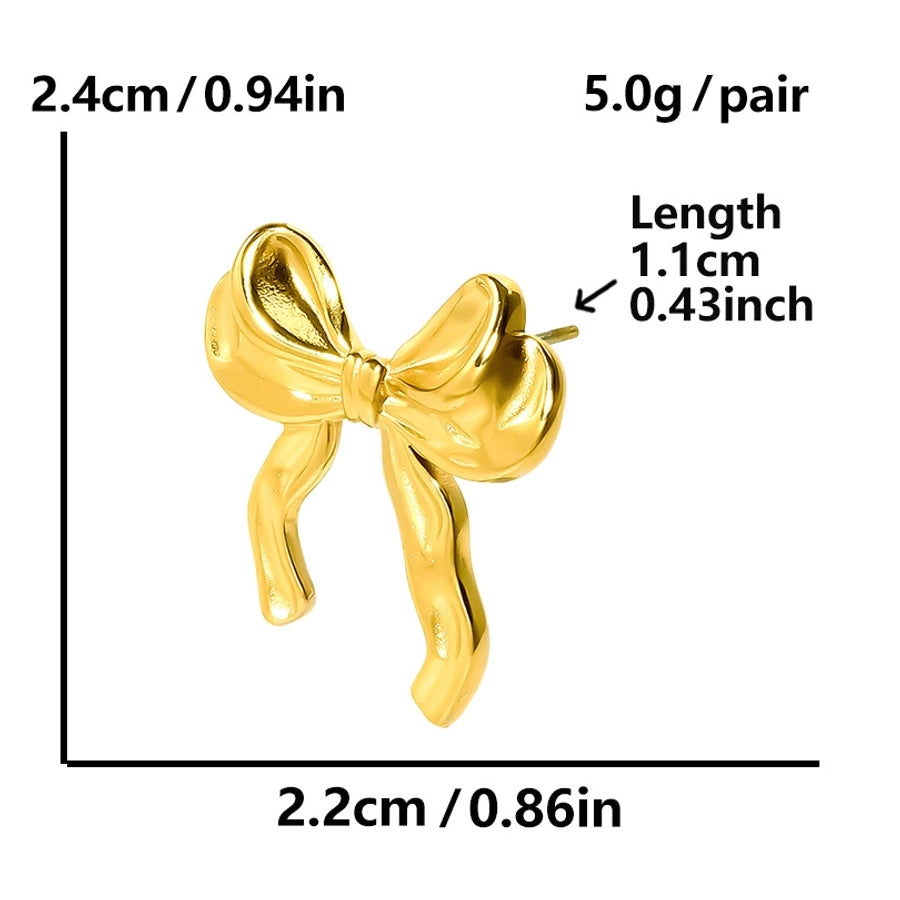 Bow Knot Stud øreringe [304 rustfrit stål]