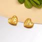 Heart Shape Rhinestones Earrings [304,316 Stainless Steel,18K Gold Plated]