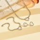 Heart Shape Jewelry Set [304 Stainless Steel]