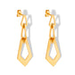 Heart/Rhombus/Round Drop Earrings [304 Stainless Steel,18K Gold Plated]