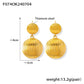 Round Lines Layered Earrings [304 Stainless Steel,18K Gold Plated]