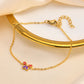 Flower/Butterfly Bracelets [201 Stainless Steel,18K Gold Plated]