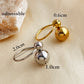 Double Ball Ring [304 Stainless Steel 18K Gold Plated]