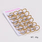 Pack of 12 Pair Spiral  Hoop Earrings Earrings [304 Stainless Steel]