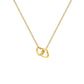 Connected Heart Necklace [304 Stainless Steel,18K Gold Plated]