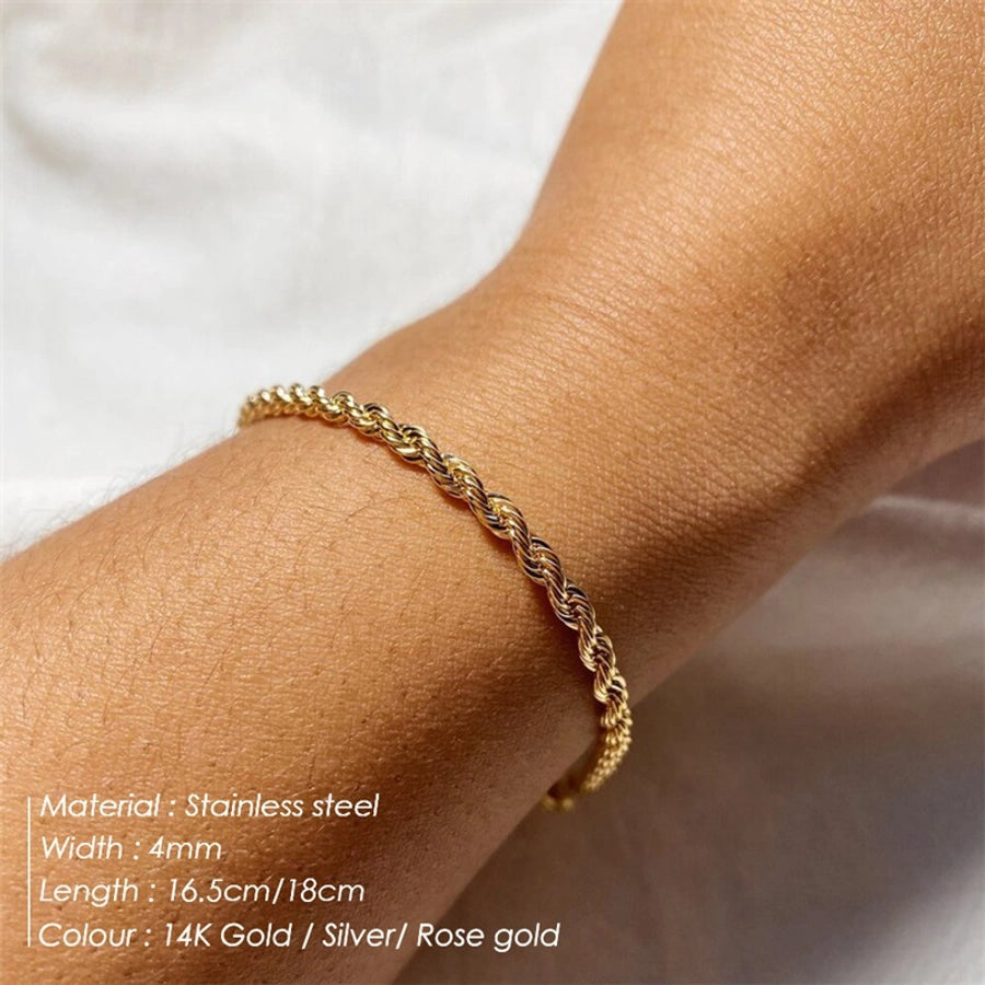 Rope Chain Bracelet [Stainless Steel]