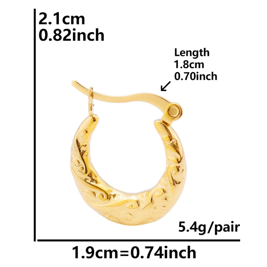 Modern Style Irregular Earrings [304 Stainless Steel,18K Gold Plated]