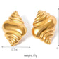 Conch Earrings [304 Stainless Steel,18K Gold Plated]