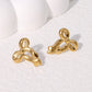 Bow Knot Earrings [304 Stainless Steel,18K Gold Plated]