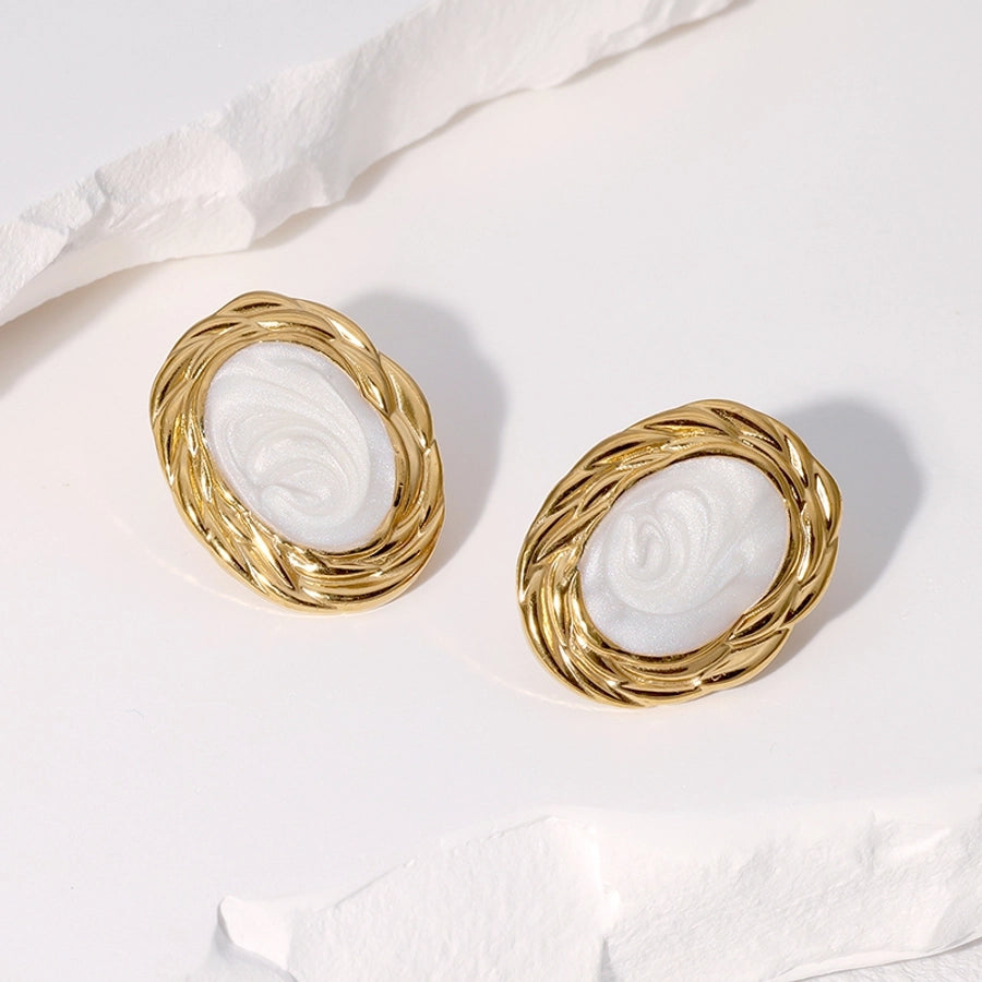 Vintage High-Grade Earrings [Stainless Steel, 18K Gold Plated]