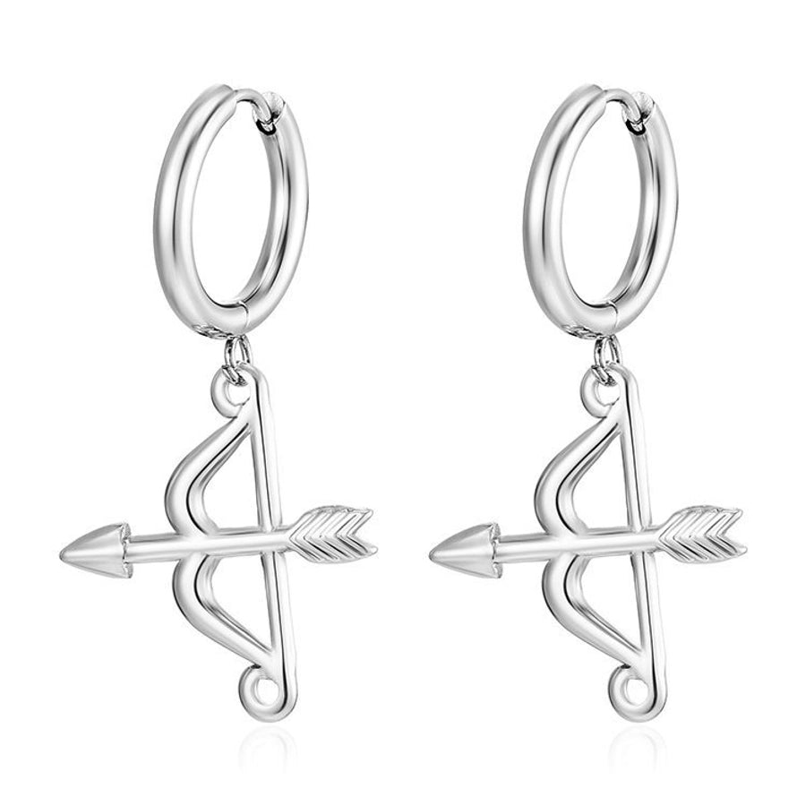 Geometric Star Spiral Drop Earrings [304 Stainless Steel,18K Gold Plated]