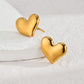 Mix Heart Zircon Designs Earrings [304 Stainless Steel,18K Gold Plated]