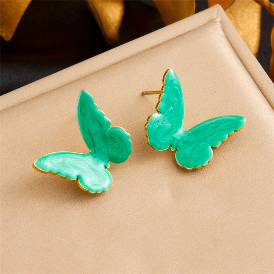 Vintage Commute Butterfly Earrings [304 Stainless Steel]