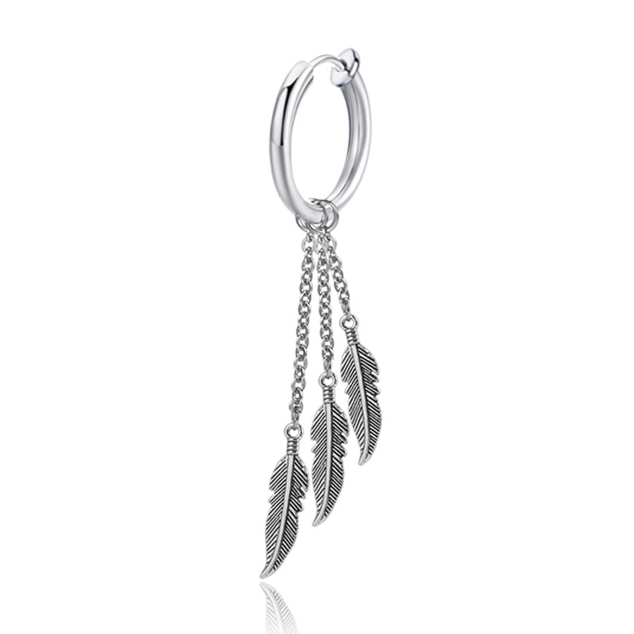 Three Leaf Earrings [Stainless Steel]