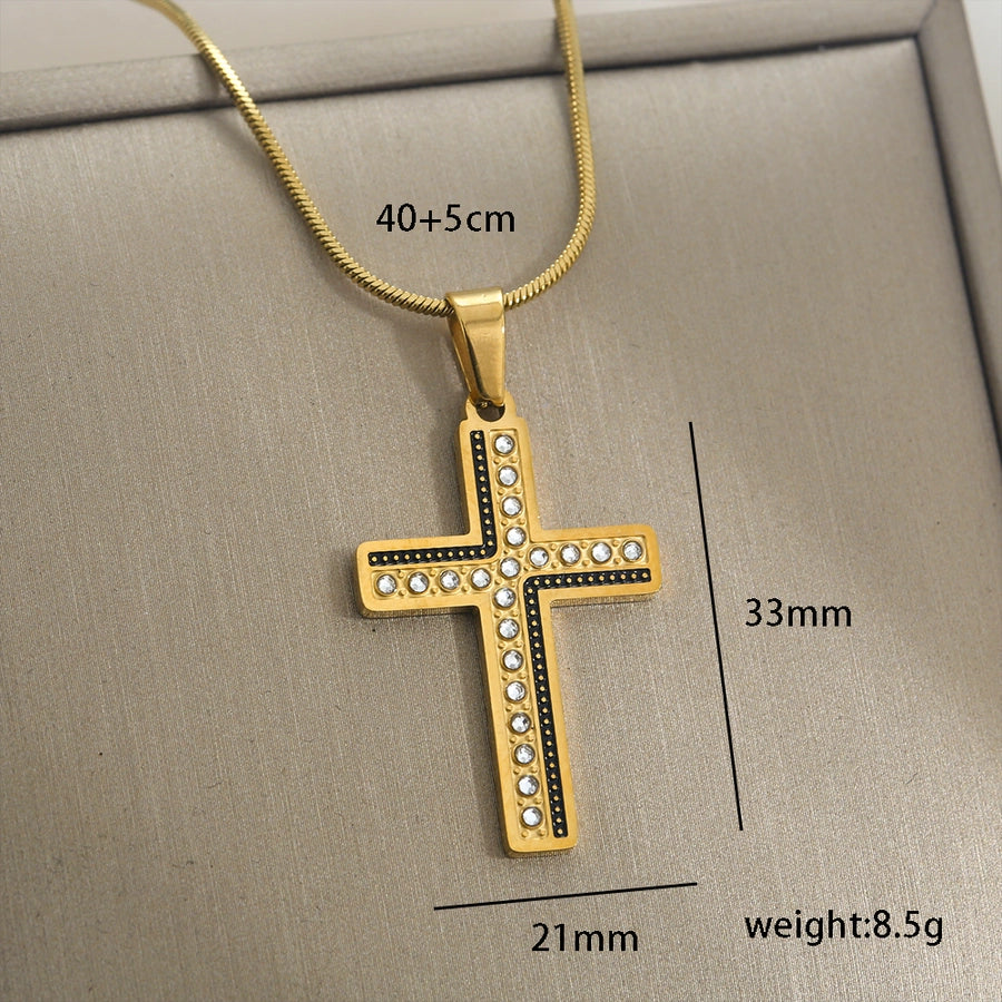 Cross Necklace [304 Stainless Steel]