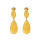 Water Droplets Earrings [304 Stainless Steel,18K Gold Plated]