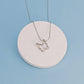 Hollow Butterfly Pendant Necklace [304 Stainless Steel]