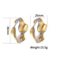 Mix Silver Gold Ear Studs [304 Stainless Steel]