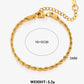 Twist Rope Chain Bracelets [304 Stainless Steel,18K Gold Plated]