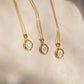 Letter Necklace [201,304 Stainless Steel,18K Gold Plated]