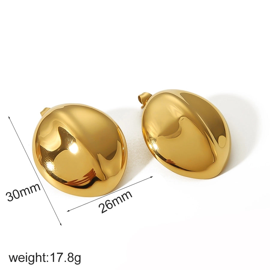 Mix Shell Earrings [304 Stainless Steel,18K Gold Plated]