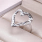 Hollow Heart Ring [304 Stainless Steel]