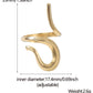 Fashion Snake Open Ring [Stainless Steel]