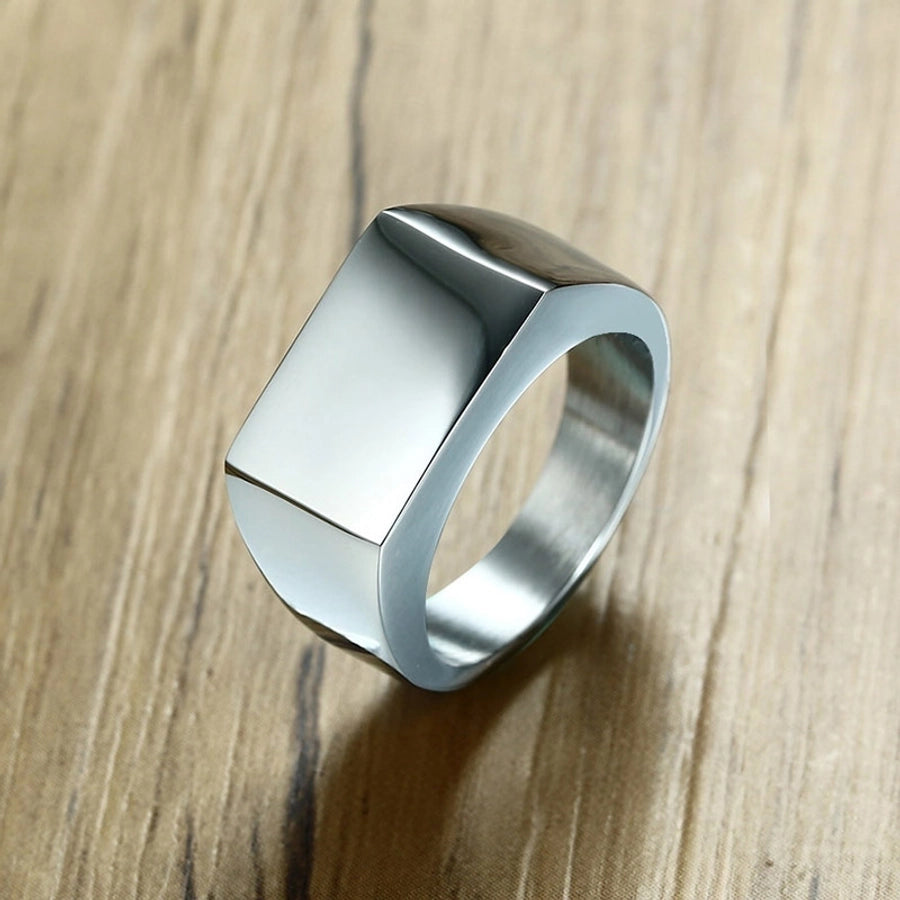 simple style geometric stainless steel rings stainless steel rings