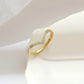 Zircon Wavy Band Ring [304 Stainless Steel]