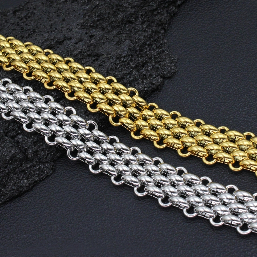 Retro Chain Bracelet/Necklace [304 Stainless Steel,18K Gold Plated]