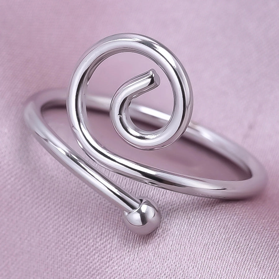 Swirl Ring [304 Stainless Steel, 18K Gold Plated]