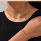 Colorful Seed Bead Bracelet/Anklet/Necklace [304 Stainless Steel,18K Gold Plated]