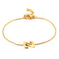 Letter Bracelets [304 Stainless Steel,18K Gold Plated]