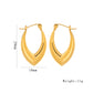 Rhombus Earrings [316 Stainless Steel,18K Gold Plated]