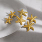 Starfish Earrings [304 Stainless Steel,18K Gold Plated]