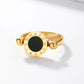 Roman Style Ring [201 Stainless Steel, 18K Gold Plated]