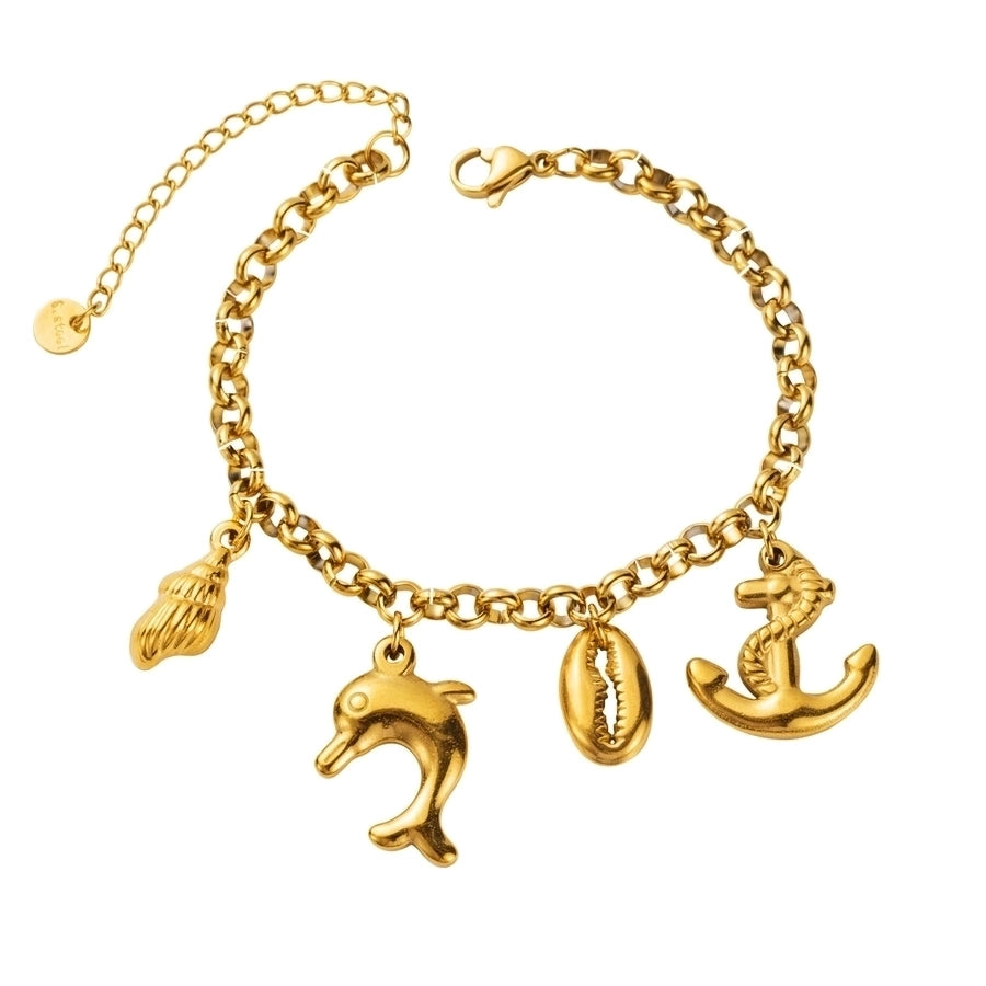 Starfish/Dolphin/Hippocampus armbånd [304 rustfrit stål]