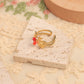 Flower Ring [304 Stainless Steel 14K Gold Plated]