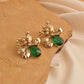 Elegant Simple Style Flower 304 Stainless Steel Drop Earrings