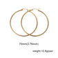 Thin Hoop Earrings [Stainless Steel]