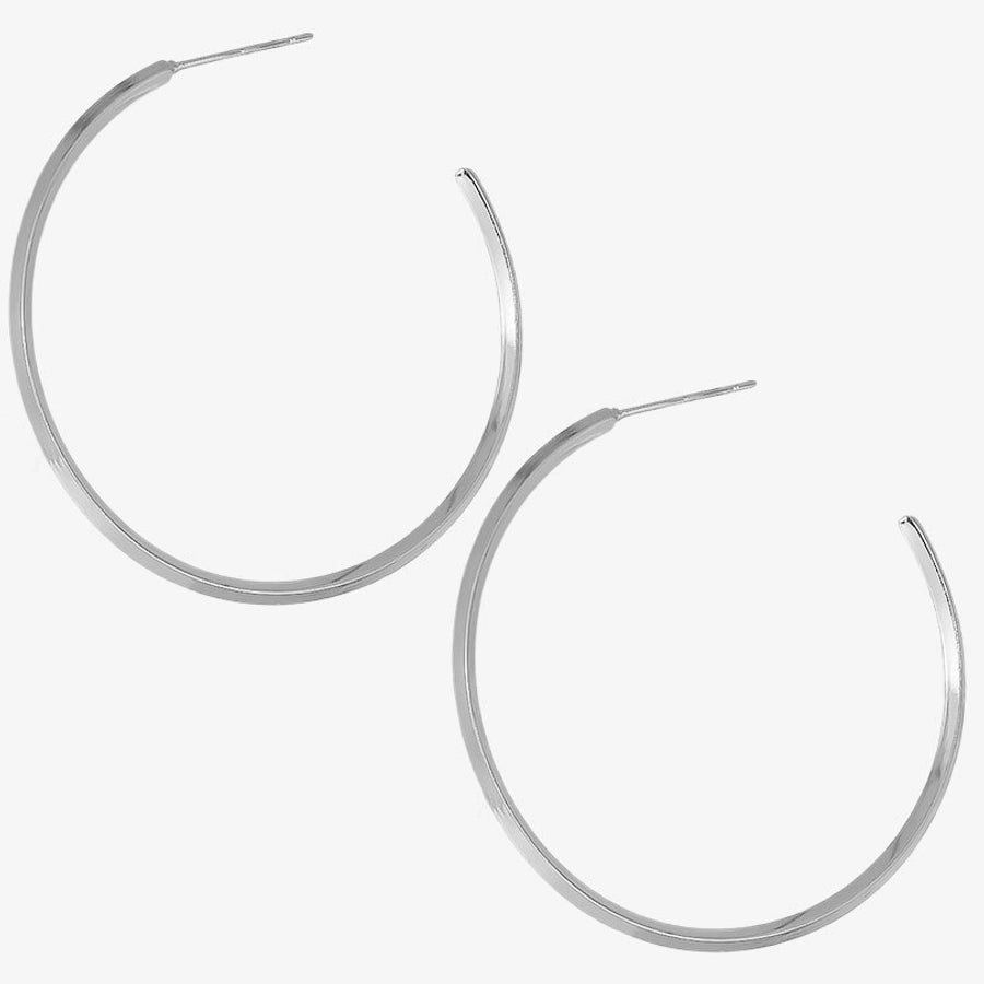 Round Hoop Earrings [304 Stainless Steel]