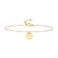 Letter Pearl Anklet [acero inoxidable 201, 18k dorado chapado]