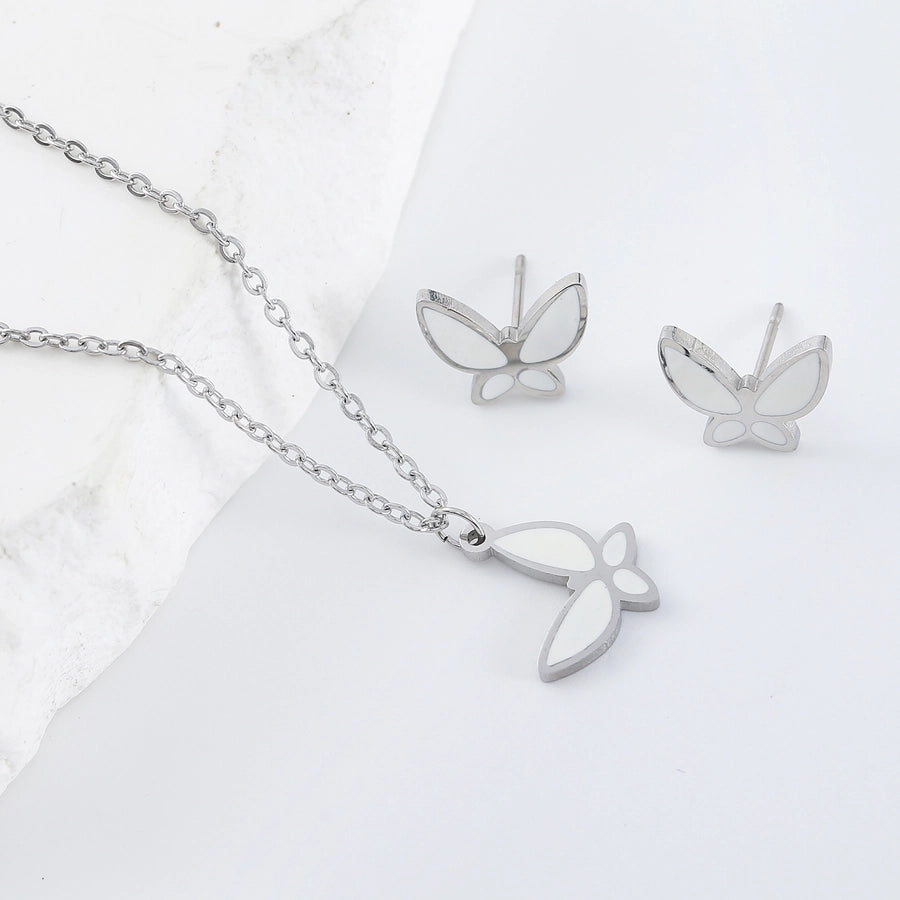 Butterfly Jewelry Set [304 Stainless Steel]